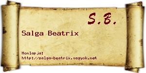 Salga Beatrix névjegykártya